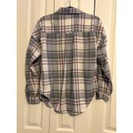 Brandy Melville  One Size Plaid Long Sleeve Button Down Shirt Photo 5