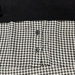 Adrianna Papell  Like New Womens Pullover Long Sleeve Sweater Blouse Houndstooth Photo 1