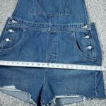 Levi's  Vintage Women's Shortalls Overalls Raw Hem Cutoff Blue Size XL Frayed Photo 6