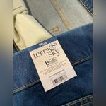 Terra & Sky NWT  Size 4X Elastic Waist Split Hem Dark Wash Denim Jean Shorts Photo 8