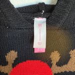 No Boundaries  Black Reindeer Holiday Sweater Photo 1