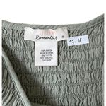 Urban Romantics  Green Smocked Short Sleeve Top Women's Size Medium | 47-18 Photo 2