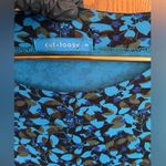 Cut Loose Blue Multicolored Floral Swing Dress Womens Size Small Long Sleeve Photo 2