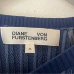 Diane Von Furstenberg  Tess Rib Knit Peplum Sweater Top Photo 3