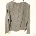 UGG  Size Medium Grey Crewneck Zip Sides Cotton Crewneck Sweatshirt Pullover Photo 4