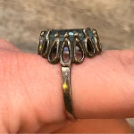 Blue Topaz Ring Sterling Silver Photo 2