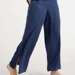 Quince  100% Silk 100% Washable Silk Pajama Pants Indigo Blue Size XS Photo 0