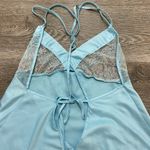 Vintage Baby Blue Lace Satin Slip Dress Photo 7