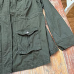 Market & Spruce  Olive Green Utility Jacket 1X Women’s Spring Fall Photo 5
