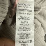 Scandal Italy Cassia Sz S Pull On Drawstring Elastic Beach Pants Side Button Tan Photo 8