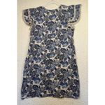 Luisa Perla Made In Italy‎ Crochet Trim Ruffle Sleeve Linen Lace Dress Large Photo 1