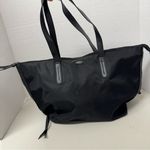 Botkier  Black Nylon Leather Strap Tote Bag Handbag Purse Boho Large Photo 0