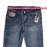 Fubu Collection jeans floral pink embroider pocket detail Photo 6