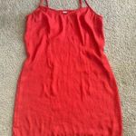 Red Satin Delicate Y2K Mini Slip Dress Size Small Photo 0