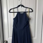 Jenny Yoo Jenni Yoo BHLDN Navy Maxi‎ Dress Halter Bridesmaid Formal size 4 wedding guest Photo 2