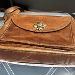 Patricia Nash Vintage Brown Leather Crossbody Bag with Gold Accent Patricia‎ Nash Salina Photo 6