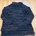 Renuar Cowl Neck Black Striped Speckled Sweater Womens Size L Long Sleeve Size L Photo 5