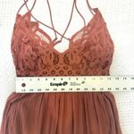 Free People  One medium Adella crochet lace maxi slip dress D2 3101 Photo 6