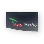 VHTF: Valfre ☻︎ Cherry Bomb Baby Embroidery Wool French Beret ☻︎ Black XS S M L Photo 4