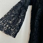 Bell Sleeve Black Lace Mini Dress Photo 1