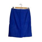 J.Crew  Bright Royal Blue Pencil Skirt in Double-Serge Wool Photo 2