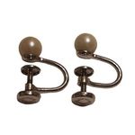 12 K Gold Filled Cultured Pearl Screw Back Earrings Vintage Huggies Women’s Gold Photo 1