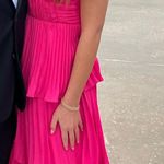 Lulus Pink tiered midi dress Photo 4