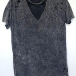 T Party Fashion Boutique Distressed Acid Wash Tee Photo 0