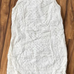 Loft Ann Taylor  White Eyelet Sleeveless Dress Summer‎ Casual Cute Photo 0
