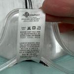 Vanity Fair  SMALL VINTAGE 90s Nylon Sleep Shirt blue sheer floral embroidered Photo 7