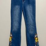 Embroidered Flare Jeans Photo 0