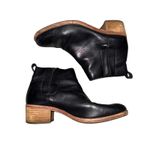 Kork-Ease  Black Leather Ankle Boots Block Heel Side Zip Women's Size 8M Photo 3