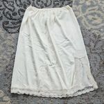 Vintage Nylon & Lace Slip Skirt Cream 1X Photo 0