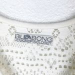 Billabong Women's Crochet Lace Beach Tunic Top Size Medium Boho Vanilla Girl Photo 2