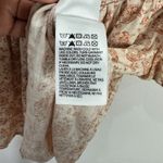 Lucky Brand  Boho Top Womens Small Pink Floral Smocked Crop Peasant Cottage Photo 3