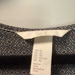 H&M  Black White Geometric Sleeveless Tie Detail Knee Length Dress‎ Elastic Waist Photo 3