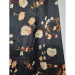 Jill Stuart Rent the runway sz 10 black floral Anouk print Jill Stewart silk pants wide leg Photo 7