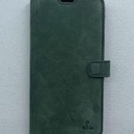 SNAKEHIVE Green Suede Leather Wallet 12 Pro Max Apple iPhone Case ID Card Holder Photo 2
