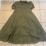 Holding Horses Anthropologie  Visit Mariona Green Utility High Low Dress NWOT 0 Photo 6