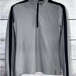 Ralph Lauren Lauren Active Pullover Womens Gray 1/4 Zip Waffle Knit Mock Size M Photo 0