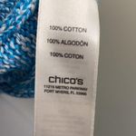 Chico's Blue Short Sleeved Sweater Photo 3