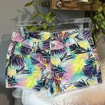 Old Navy  The Diva Colorful Denim Shorts Tropical Jean Cutoffs Womens 0 Photo 1