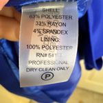 Calvin Klein  Sheath Dress Blue Gold Belt Detail Size 4 Photo 5