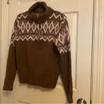 Woven Heart  Brown medium winter sweater Photo 13