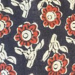 Mod’s Mahal Indian Cotton Block Print Retro 70s Button Down Shirt Size Medium Black Photo 1