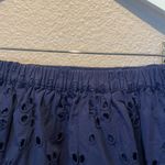 J. Crew Factory Navy Blue Eyelet Skirt Size XS Photo 7