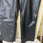 Judy Blue  Jeans Womens 14W Black Straight Faux Leather High Rise Stretch Pants Photo 2