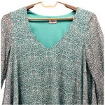 Show Me Your Mumu  Womens Tunic Dress Size L Boho Floral Crochet Lace Trim Summer Photo 2