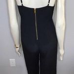 Forever 21 Little Black Strappy Plunging Neck Jumpsuit Sz Small Photo 6