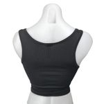 SKIMS Black Sleeveless Rib Knit Racerback Square Neck Pullover Crop Tank Top XS Photo 1